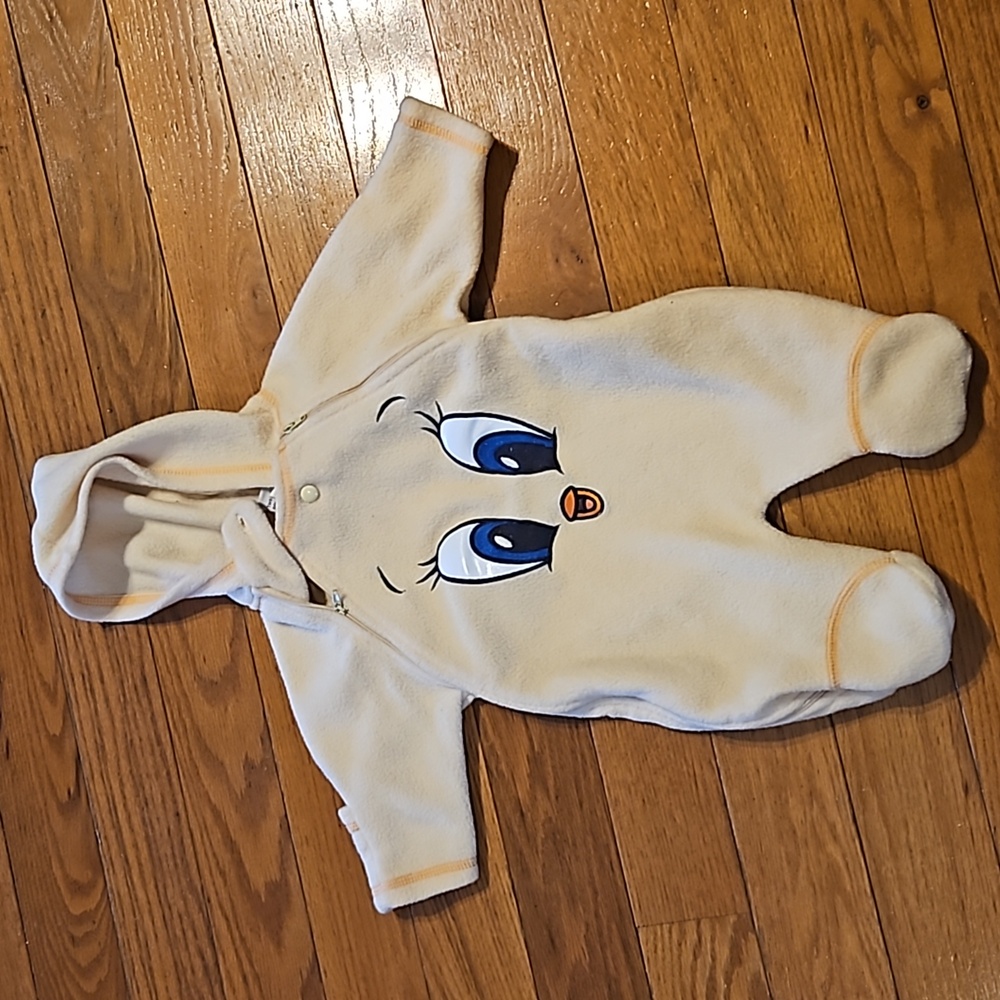 Vintage Tweety Bird Looney Toons Baby Snow Winter Suiet Warm Warner Bos
